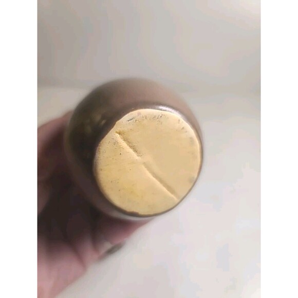 Vintage Wyatt Pottery Bud Vase 6.5" Tan Brown MCM Retro - Picture 7 of 8